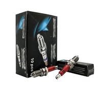 BDAKQJV 4 PZ Tre elettrodi Super D8TC Candela Moto 125cc D8TJC Compatibile con DR8EA D8EA DR8EIX DPR8EA-9 DPR8EIX-9 IX24 X24ESR-U HG22 Candele per Auto