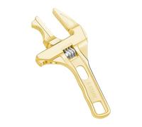 BDAYEK Chiave Regolabile Utensile Manuale for idraulica a Ganasce Larghe con Impugnatura ergonomica | Chiave Inglese for impieghi gravosi for Uso Commerciale e Domestico(Gold)