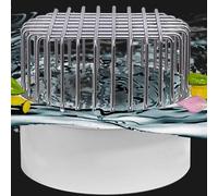 BDAYEK Drenaggio del Giardino Protezioni for scarichi Rotonde, coperture for for Fermare Le Foglie, Rete filtrante Rotonda, Filtro for fognatura in Acciaio Inossidabile 304(7.5cm Tube)