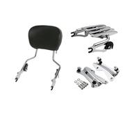 BDAYEK Portapacchi Posteriori per Moto for Touring for Road King for Street Glide for Road Glide 2014-2024 Schienale for Moto Sissy Bar Portapacchi Portapacchi Posteriore(G Style7)