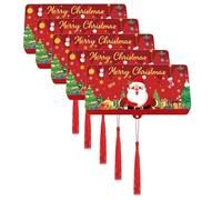 BDBFPAN 5 Pezzi Regalo di Denaro Natale, Busta di Natale Pieghevole con 10 Scomparti per Carte, Confezione Regali di Denaro Natale Adatta per Chi Fa Regali di Natale e Amanti del DIY