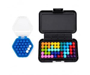 BDBFPAN Set di 2 puzzle IQ, gioco di puzzle con file di sfere, giochi IQ standard e mini