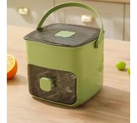 BDCPMT Fabbricatore di Ghiaccio Portatile con Contenitore for Ghiaccio, fabbricatore di cubetti di Ghiaccio Veloce e Veloce for Piano di Lavoro, for casa, Ufficio, Viaggio, Campeggio(Green)