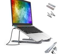 BDCPMT Supporto for Laptop 8 in 1, Supporto for Laptop USB-C 8 in 1, Docking Station for Laptop USB C con HDMI 4k, 2 USB 3.0, PD 100w, for MacBook, Air, dell, HP, Surface, Lenovo