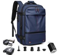 BDCPMT Zaino Espandibile da 60 Litri Con Compressione Sottovuoto, Zaino da Viaggio (Blue)