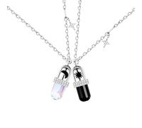 BDDCYWY Collana Creative Capsule Design a Sospensione Coppia Couple Regalo per Lui/lei nelle collane di San Valentino per Le Donne