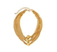 BDDCYWY Collana per Womepersonalizzato più stratificato Materiale CCB Exagerato CCB Grand BAGGLIA Colore Vintage Gold Colore CLAVICOLA CLAGULICA CHAigifts Gioielli