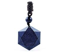 BDDCYWY collane collane Blu Sabbia esagramma e Pendenti ossidiastar di David Pendente Love Crystal Jewelry Party Reghi