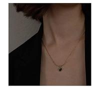 BDDCYWY Gioielli/collane collane Temperamento Femminile Semplice Tendenza Design alla Moda Design Amore in Acciaio Non Favoloso collane a Catena delle clavicoli per Le Donne Pendenti delle Donne