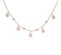 BDDCYWY Gioielli Estivi Drop Drip Micro Pave Charm Savedtear Drop Station 925 Sterling Silver Champ Campo