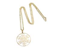 BDDCYWY Gioielli Nuovo 2025 Arrivo Metatron Pendant Archangel King Signet Collana in Acciaio Inossidabile Catena cavalta Gioielli Uomini Donne Donne Regalo Amuleto con i Tuoi Accessori Regalo