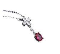 BDDCYWY Gioielli Nuovo Arrivo 2025 Arrivo 925 Collana in Argento Sterling per Donne Rotonde Pendenza Scintillante pavimentazione cz cz Collana Anniversario Anniversario Regali di Compleanno di