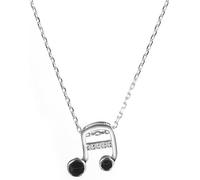 BDDCYWY Nota NEMUSICA di Notte, Breve Clef Treble Pendant STERING SIGILY Cubic CUBICI GIETRIO di Zirconia