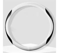 BDDXWSM Coprivolante In Pelle Antiscivolo In Fibra Di Carbonio Per Auto Per Tesla Per Model 3 Per Model X Per Model S Per Model Y 2021 2022 2023 Protezione manicotto ruota(BIANCO)