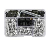 BDDXWSM Dadi e bulloni Kit Bulloni Carenatura Moto Dadi Viti Clip di Fissaggio per H&Onda XLV 600 650 700 TRANSALP NX 650 FMX 650 XR 650 TRX 300EX Kit bulloni carenatura(Argento)