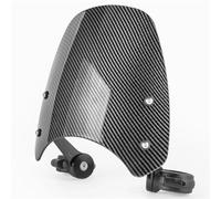 BDDXWSM Deflettori D'aria Per Moto, Parabrezza, Parabrezza Per Bonneville Bobber 2017-2024, Cupolino Anteriore Motocicletta Spoiler(Aspetto fibra di carbonio)