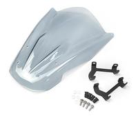 BDDXWSM Parabrezza Per Moto, Parabrezza Per MT-07 2014-2017, Deflettori Antivento, Schermo Con Staffa, Accessori Parabrezza Motocicletta Spoiler(Fumo leggero)