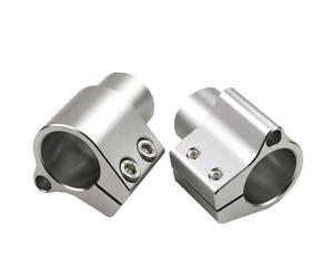 BDDXWSM Riser Manubrio Moto per Suzuki GW 250 GW250 Inazuma 2011-2018 Riser Manubrio Morsetto di Montaggio Regolabile Riser Sollevamento Rialzatore Manubrio(Argento)