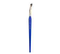 Bdellium Tools Pennello professionale per il trucco, a ventaglio triangolare dorato 730, con fibre sintetiche vegane e morbide, per l'applicazione del mascara (blu, 1 pezzo)