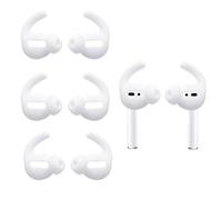 BDEPSTR [3 Paia] Copriauricolari in Silicone per AirPods 2, Gommini Sportivi Antiscivolo e Anticaduta, Accessori Compatibili con Apple AirPods 2 - Bianco