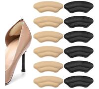 BDEPSTR 6 Paia Tallone Cuscino, Proteggi Tallone per Scarpe Uomo Donne Cuscinetti per Scarpe, Scarpe larghe e troppo grandi Cuscini per Tallone Self Adhesives for Foot Care-B