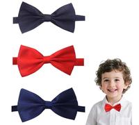 BDEPSTR Papillon Uomo,3 Pcs Papillon Uomo Regolabile,Papillons Classico,Papillons Pre-Legati in Tinta Unitaria per Feste,Matrimoni e Eventi