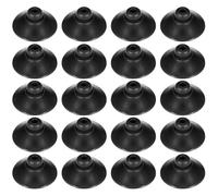 BDEPSTR Ventose per Acquario, 20 Pezzi Accessori per Acquario, Ventose in Gomma per Acquarios, 28 mm, per Riscaldatore, Pompa, Tubo (Nero)