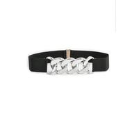 BDFCPC Cinture Questa Cintura Elastica È Sia Dimagrante Che Versatile; Cince La Vita Ed Perfetto per Accoppiarsi con Maglioni -argento-80 Cm