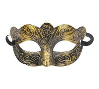 Bdfgh Maschere da uomo vintage mezzo viso maschera per travestimento Cosplay Halloween costume Cosplay ballo di fine anno accessorio di carnevale