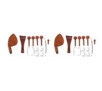 Bdfhjln 2 pezzi di violino 4/4 in naturale legno di giuggiola set di reggitura fine, mentoniero riposo mento, corde, chiodo di coda, vite