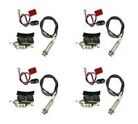 Bdfhjln 4 x sottosella piezoelettrico Pickup Onboard Preamp System per chitarra acustica