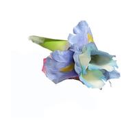 BDFJEDS 2 pezzi di fiori iris artificiale ramo primavera decorazioni nozze decorazione della tavola casa Flores finti seta for feste(Light blue Iris)