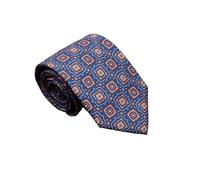 BDFJEDS Cravatta Uomo Cravatte di seta super morbide, moda maschile, 7,5 cm, for uomo, matrimonio, riunione d'affari, Gravata, cravatta colorata con stampa originale(Deep green)