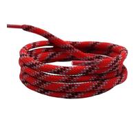BDFJEDS Lacci Scarpe Trekking 2 paia 6mm Grasso Tri-colore Sei-twill Rotondo Lacci Delle Scarpe Con Coulisse In Vita Maglione Cappello Corda(Red Grey Black,100cm)