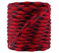 BDFJEDS Lacci Scarpe Trekking 4 paia di design antiscivolo lacci for scarpe da esterno for rotondi cestini stivali for 100/120/140/160 cm accessori(Black Red,140cm)