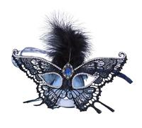 BDFJEDS Maschera di Piume Accessorio for feste in maschera, a farfalla con piume, mezza faccia, for gli occhi misteriosa annuale(Style 4)