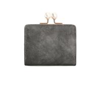 BDFJEDS Portafoglio da donna corto compatto a tre strati di grande capacità retrò con perle Multi porta carte/portamonete ZeroWallet(Color 4)