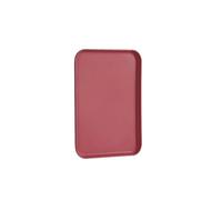 BDFJEDS Vassoio in plastica for alimenti, teglia for pane, rettangolare, verde, for la casa, for cucina, for il servizio alberghiero, for dessert(Red,30x22CM)