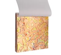 BDHDHWEFE 100 fogli di foglia d'oro for l'arte, fogli di lamina d'oro colorata imitazione 5,5" x 5,5", carta stagnola colorata for lavori artigianali for il miglioramento della casa, nail art(Gold 10)