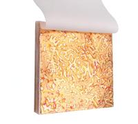 BDHDHWEFE 100 fogli di foglia d'oro for l'arte, fogli di lamina d'oro colorata imitazione 5,5" x 5,5", carta stagnola colorata for lavori artigianali for il miglioramento della casa, nail art(Gold 24)