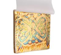 BDHDHWEFE 100 fogli di foglia d'oro for l'arte, fogli di lamina d'oro colorata imitazione 5,5" x 5,5", carta stagnola colorata for lavori artigianali for il miglioramento della casa, nail art(Gold 13)