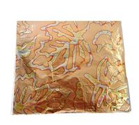 BDHDHWEFE 100 fogli di foglia d'oro for l'arte, fogli di lamina d'oro colorata imitazione 5,5" x 5,5", carta stagnola colorata for lavori artigianali for il miglioramento della casa, nail art(Gold 20)