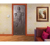 Bdhnmx Adesivi autoadesivi Adesivi decorativi a buccia e stick Porta Decorazioni per la casa Carta da parati Star Wars Poster rimovibile 30.3X78.7 (77X200Cm)