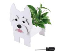 BDHYYM Vaso da fiori per cani, a forma di cane, per esterni, decorazione interna, vaso creativo per piante da giardino, casa