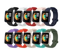 BDIG 3 Pezzi Cinturino per Xiaomi Mi Watch Lite, Braccialetto Redmi Watch Lite Cinturino in Silicone Colorato di Ricambio Anti-Perso Progettato Accessori Tracker per Mi Watch Lite/Redmi Watch Lite