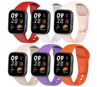 BDIG 6PCS Cinturini per Xiaomi Redmi Watch 3, Braccialetto Cinturino in Silicone Colorato di Ricambio Anti-Perso Progettato Accessori Tracker（Non compatibile con Redmi Watch 3 active）
