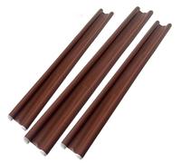 Bdit - Set 3 Paraspifferi Sottoporta Marrone - Per Porte Interne ed Esterne fino a 90 cm x 5 cm - Antispiffero Adesivo Universale - Isolante Antirumore, Antipolvere, Termico(marrone)