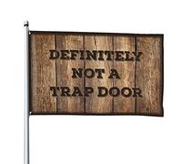BDIX Bandierine per porta con scritta "Man Cave Bar Definitely Not A Trap Door Bandiere Outdoor Man Cave Decor (30 x 45 cm)