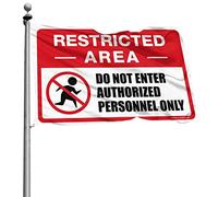 BDIX Divertente cartello da parete con scritta "Do Not Enter" (lingua italiana non garantita), cartello con scritta in inglese "Authorized Personnel Only", per ragazzi (120 x 180 cm)