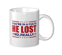 BDIX Divertente tazza da caffè con scritta in inglese "You Re In A Cult And He Lost No Really Mug"